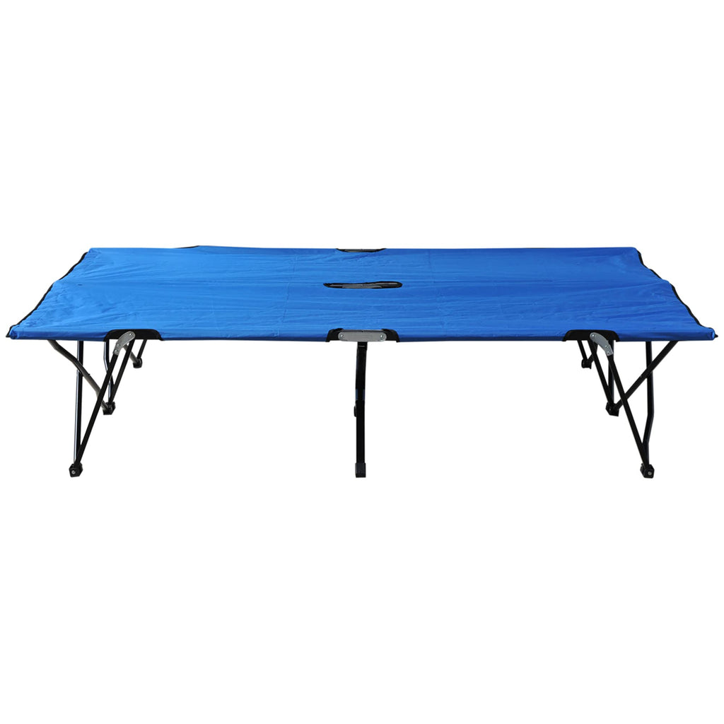 2 Person Folding Camping Cot with Carry Bag D56604