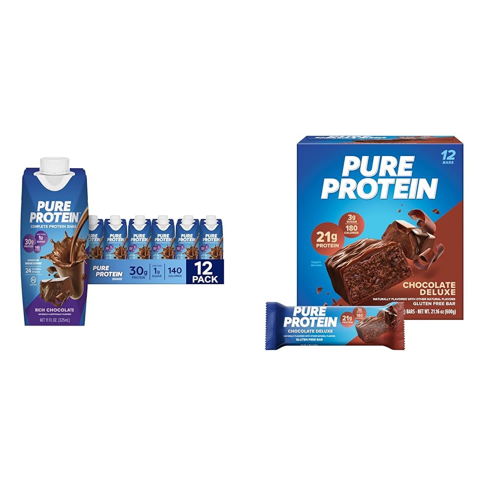 Chocolate Protein Shake & Bars, 12 Count Q874