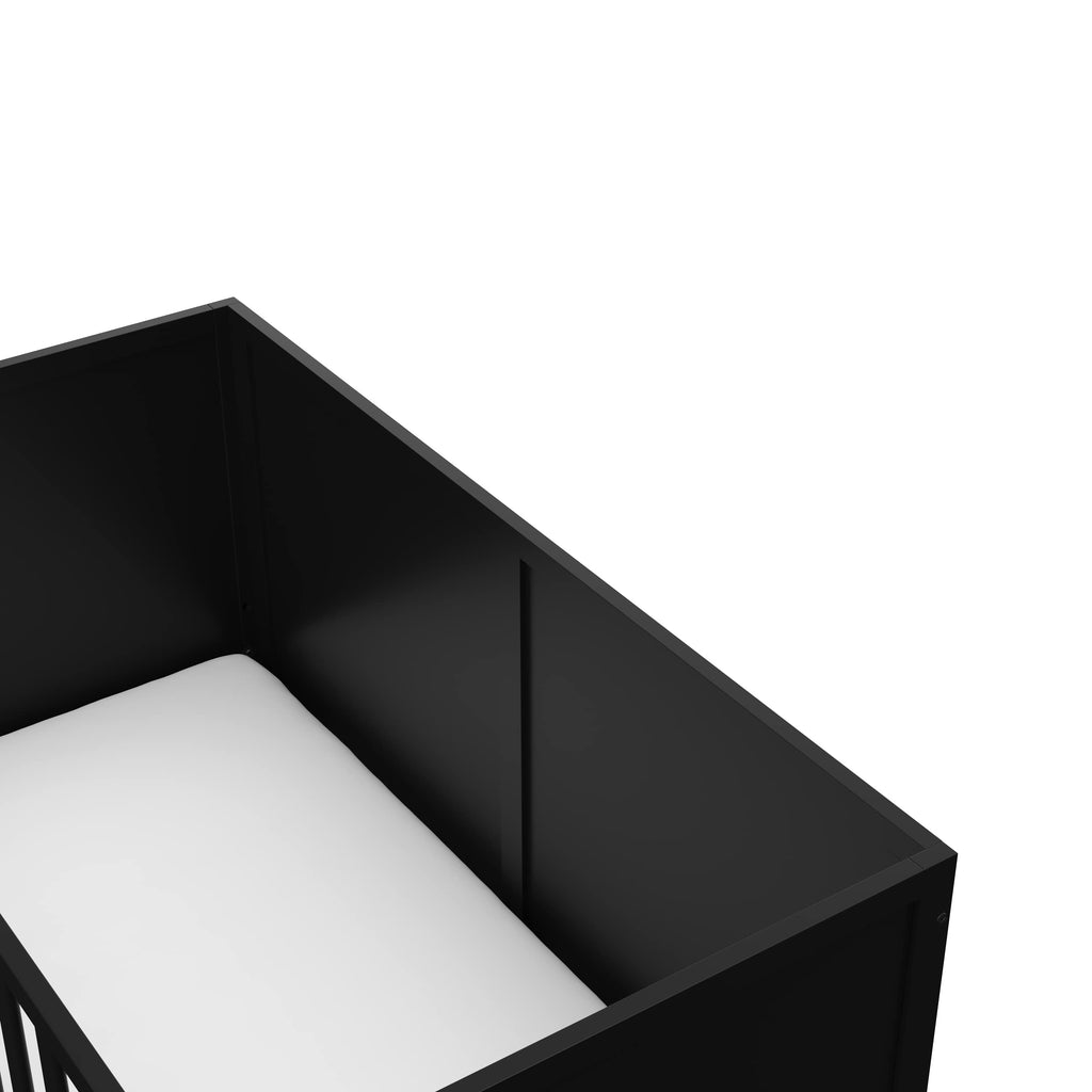 Black Crib and Mattress G258