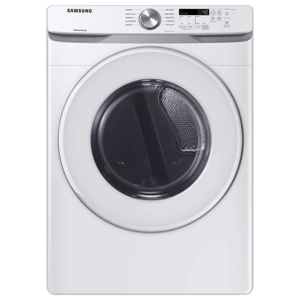 7.5 cu. ft. Front Load Electric Dryer with Sensor Dry, White Y882