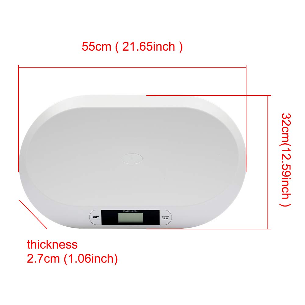 Electronic Digital Baby Scale 44LBS White U25150