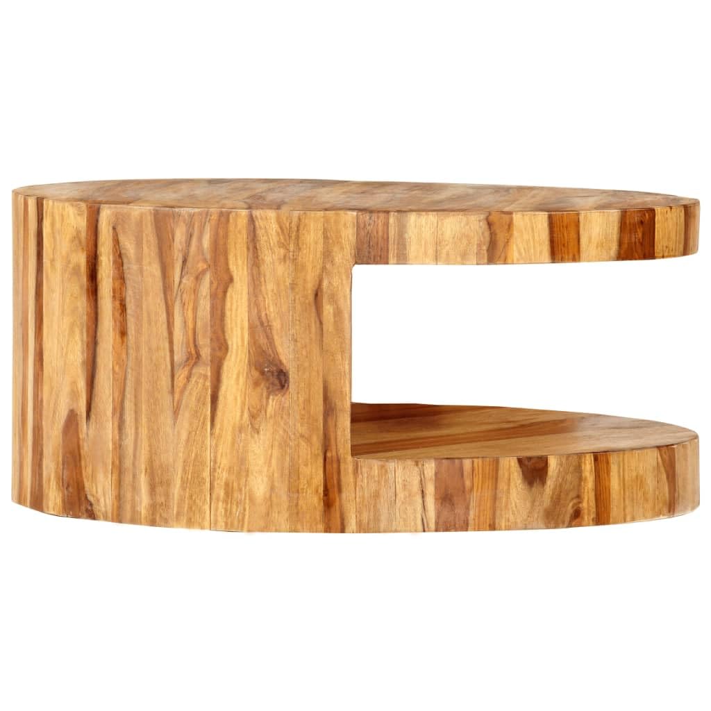 Solid Sheesham Wood Round Coffee Table G14857
