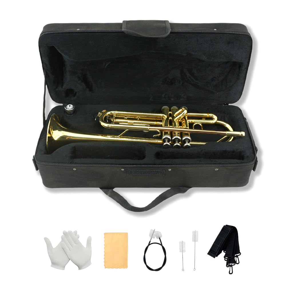 Standard Trumpet Set with Carrying Case 7C Mouthpiece Brass J94966
