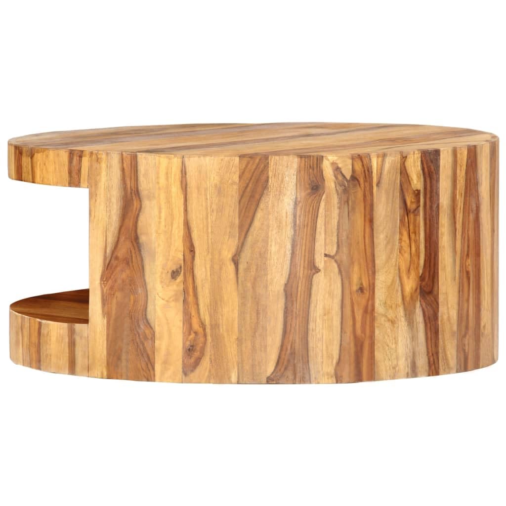 Solid Sheesham Wood Round Coffee Table G14857