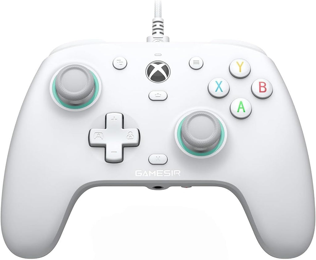 Wired Gamepad with Hall Effect Joysticks and 3.5 mm Audio Jack White N420