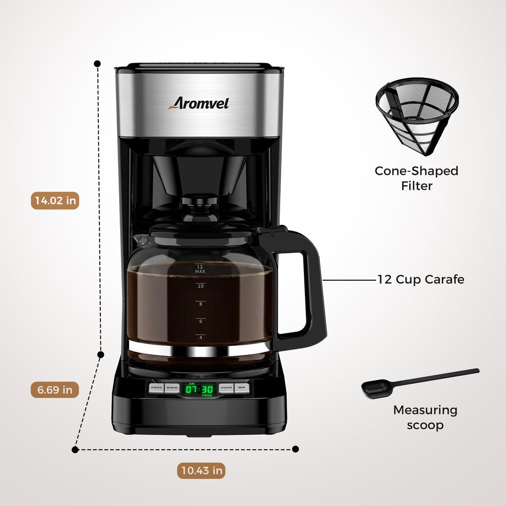 12 Cup Coffee Maker with LED Display Q533