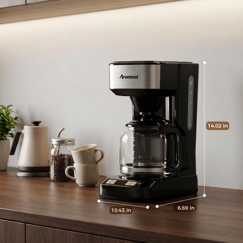 12 Cup Coffee Maker with LED Display Q533