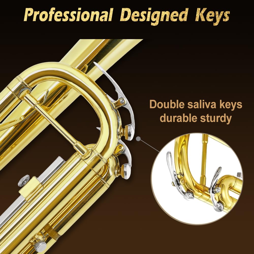Standard Trumpet Set with Carrying Case 7C Mouthpiece Brass J94966