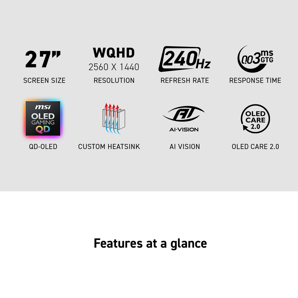 27-Inch WQHD 240Hz QD-OLED Gaming Monitor S69902