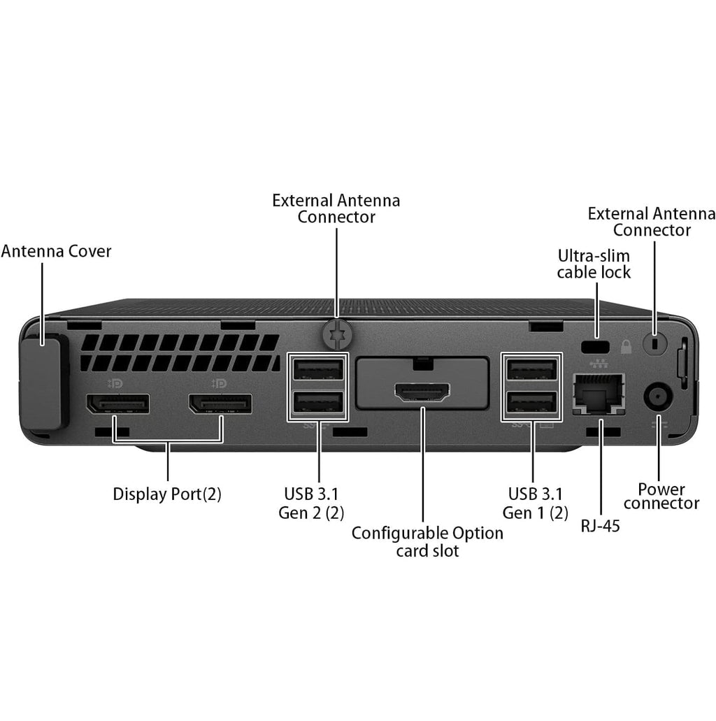 Mini Desktop Computer, Core i5-9500T, 16GB DDR4 RAM, 512GB SSD, Windows 11 Pro K413