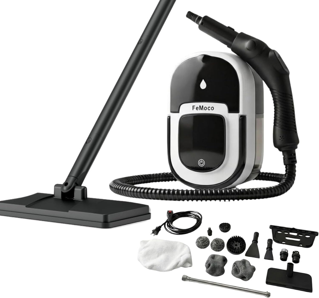 2-in-1 Steam Cleaner & Steam Mop with 1.6L Tank, 15s Heat Up, 16-Piece Kit U24610