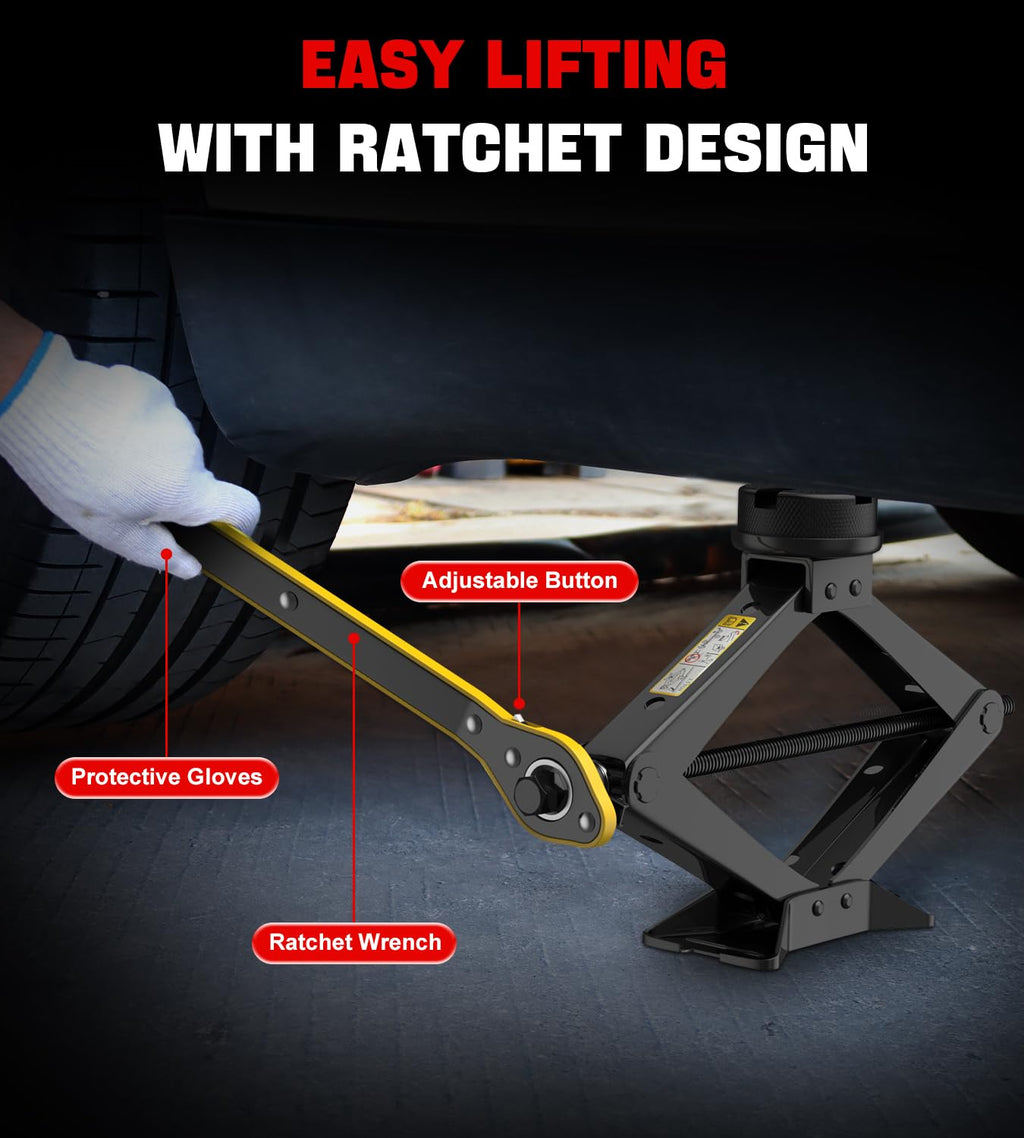 2.5 Ton Black Scissor Lift Jack E700