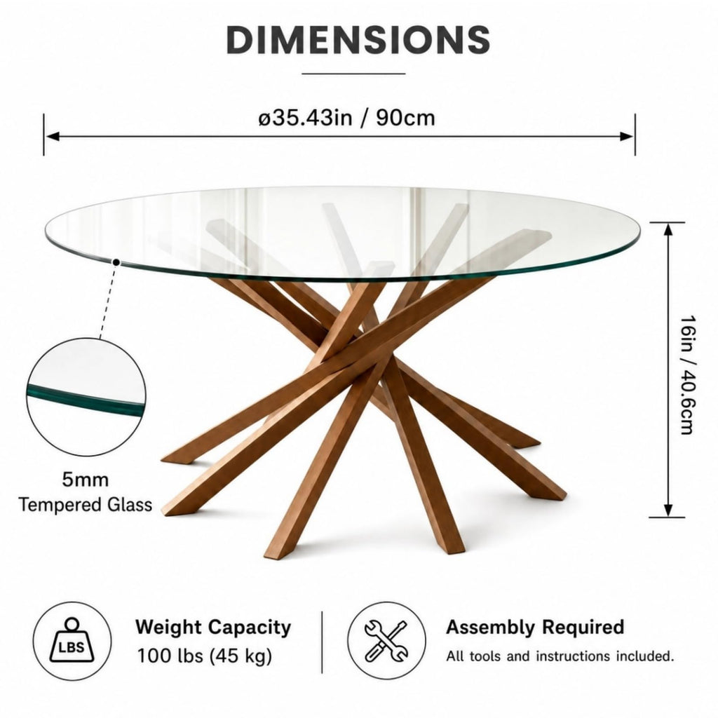 Glass Coffee Table J602