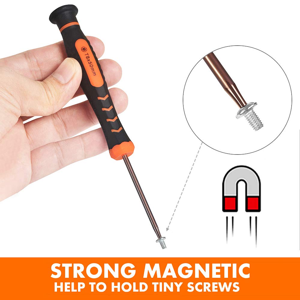 Torx Screwdriver Set of T2-T15, 10-Piece Magnetic Security Screwdrivers R805
