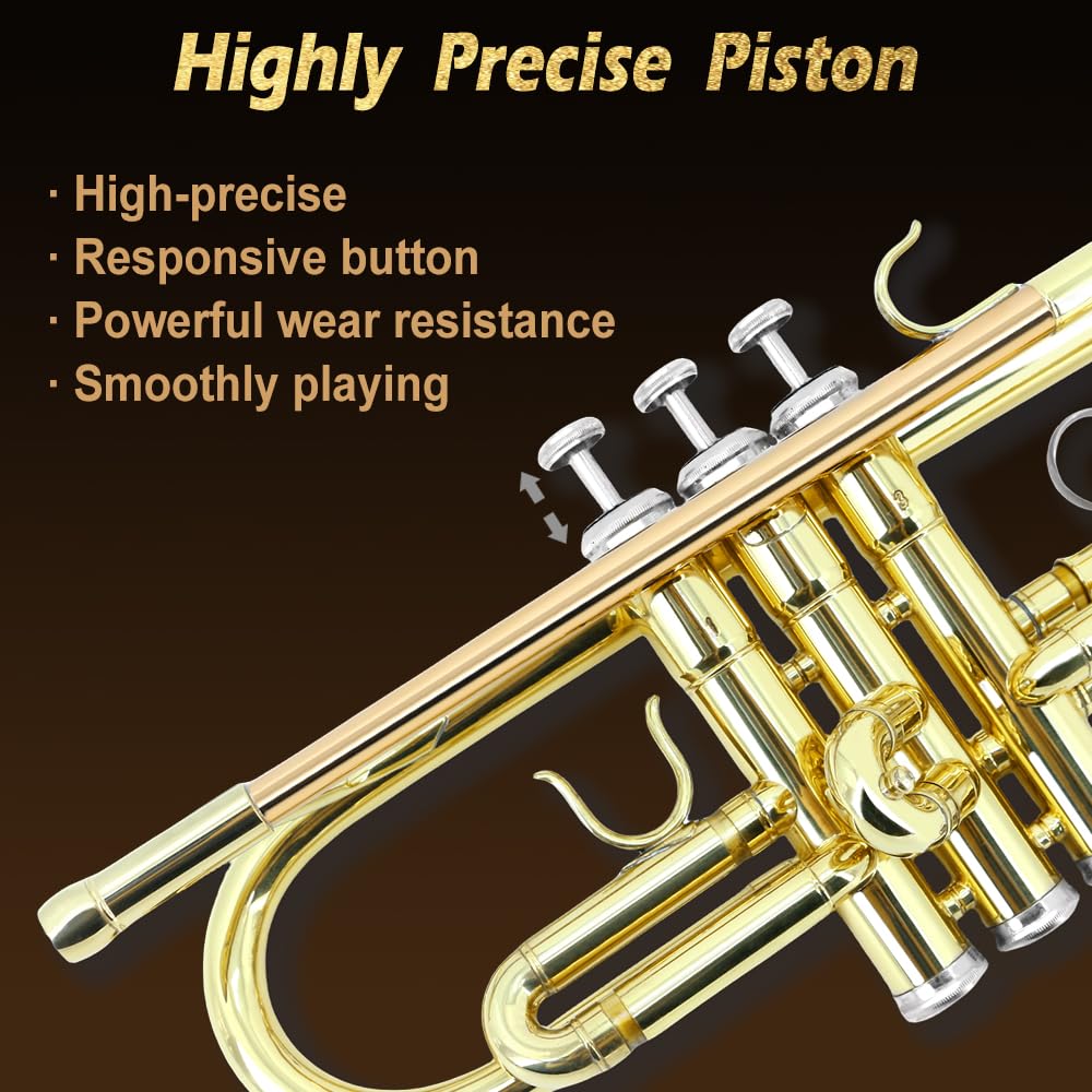 Standard Trumpet Set with Carrying Case 7C Mouthpiece Brass J94966