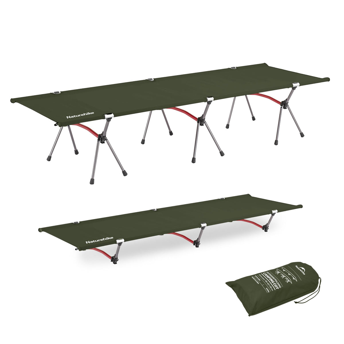 Height Adjustable Ultralight Folding Camping Cot W714