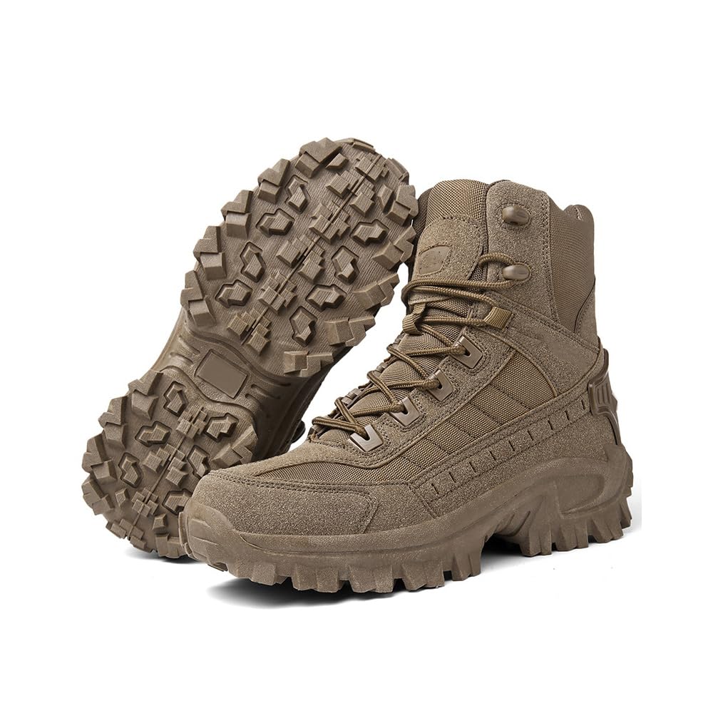 Lightweight Waterproof Tactical Hiking Work Boots with Side Zipper U162350