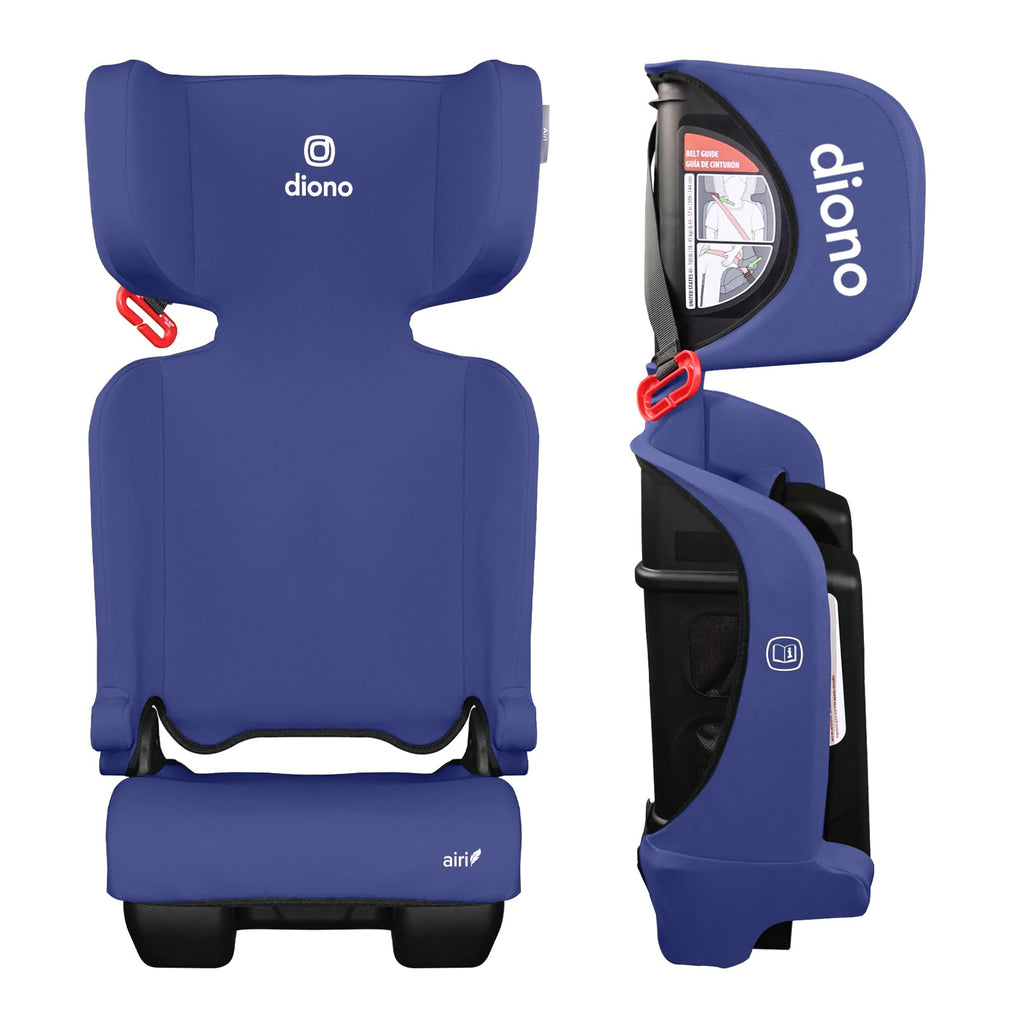 Foldable High Back Booster Seat, 40–100 lbs, Blue X732