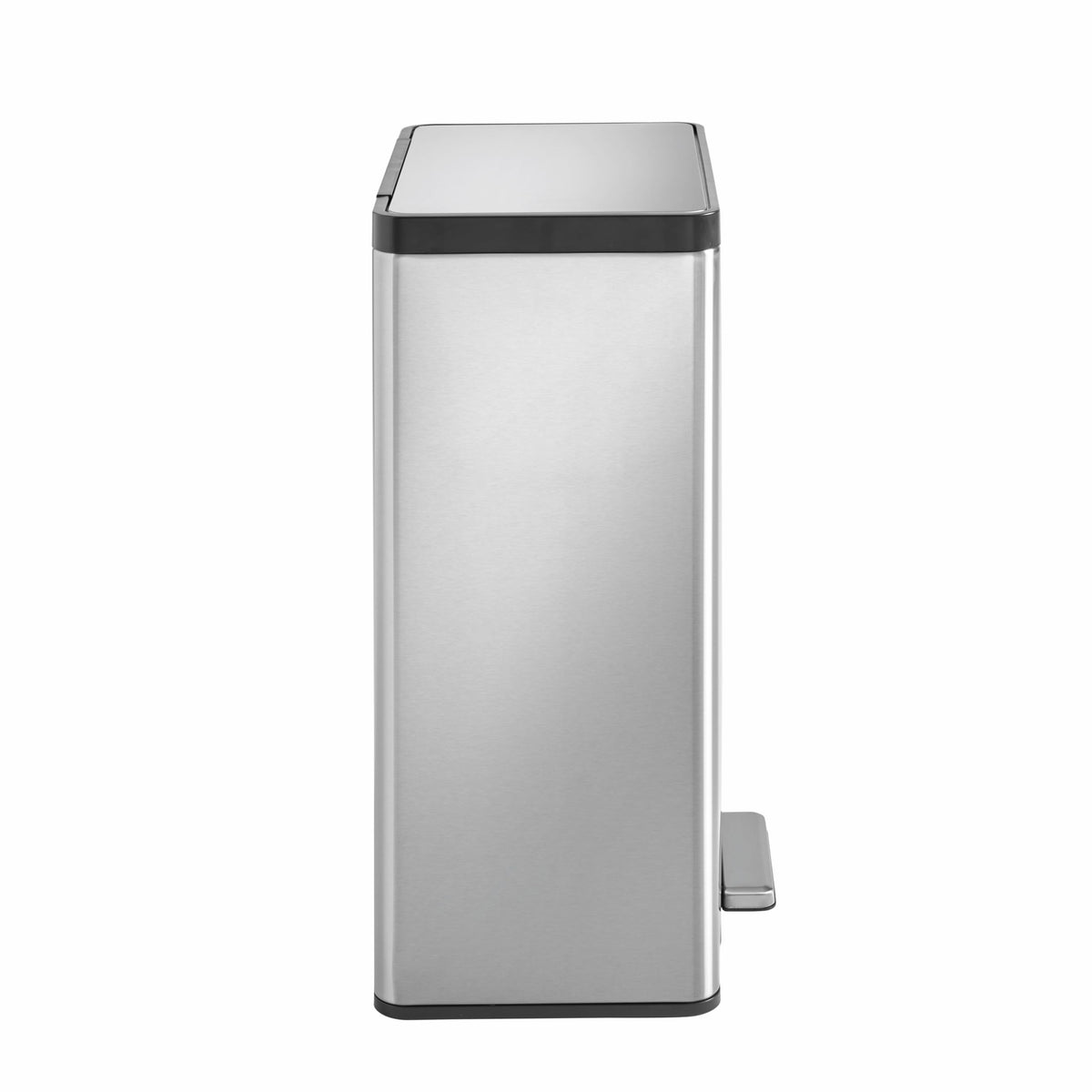 Stainless Steel Step-On Trash Can, 12 Gallon P513