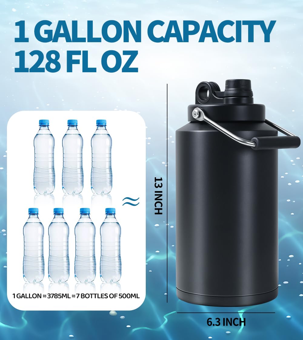 128 oz Stainless Steel Insulated Water Jug E249