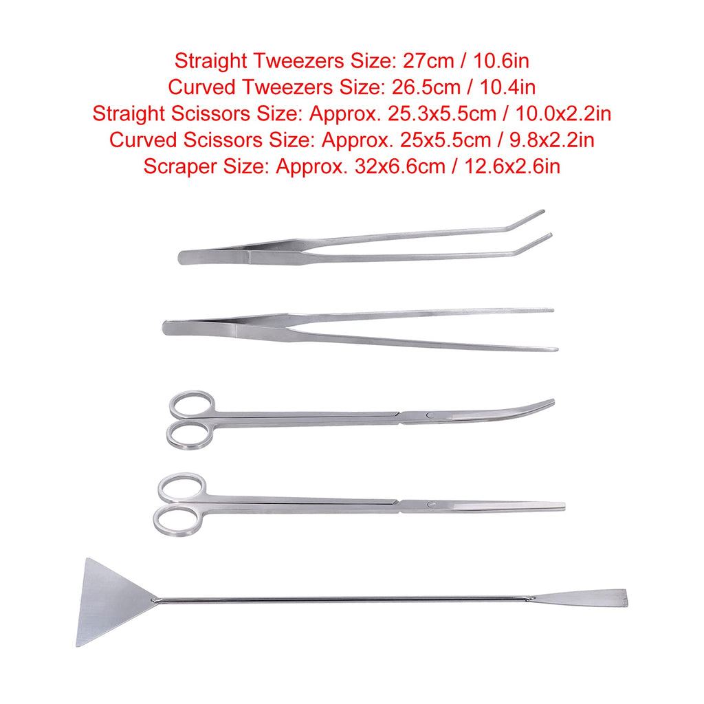 5-in-1 Stainless Steel Aquarium Maintenance Kit G62689