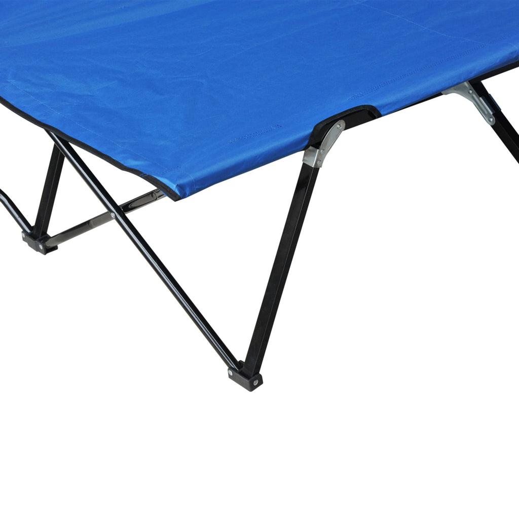 2 Person Folding Camping Cot with Carry Bag D56604