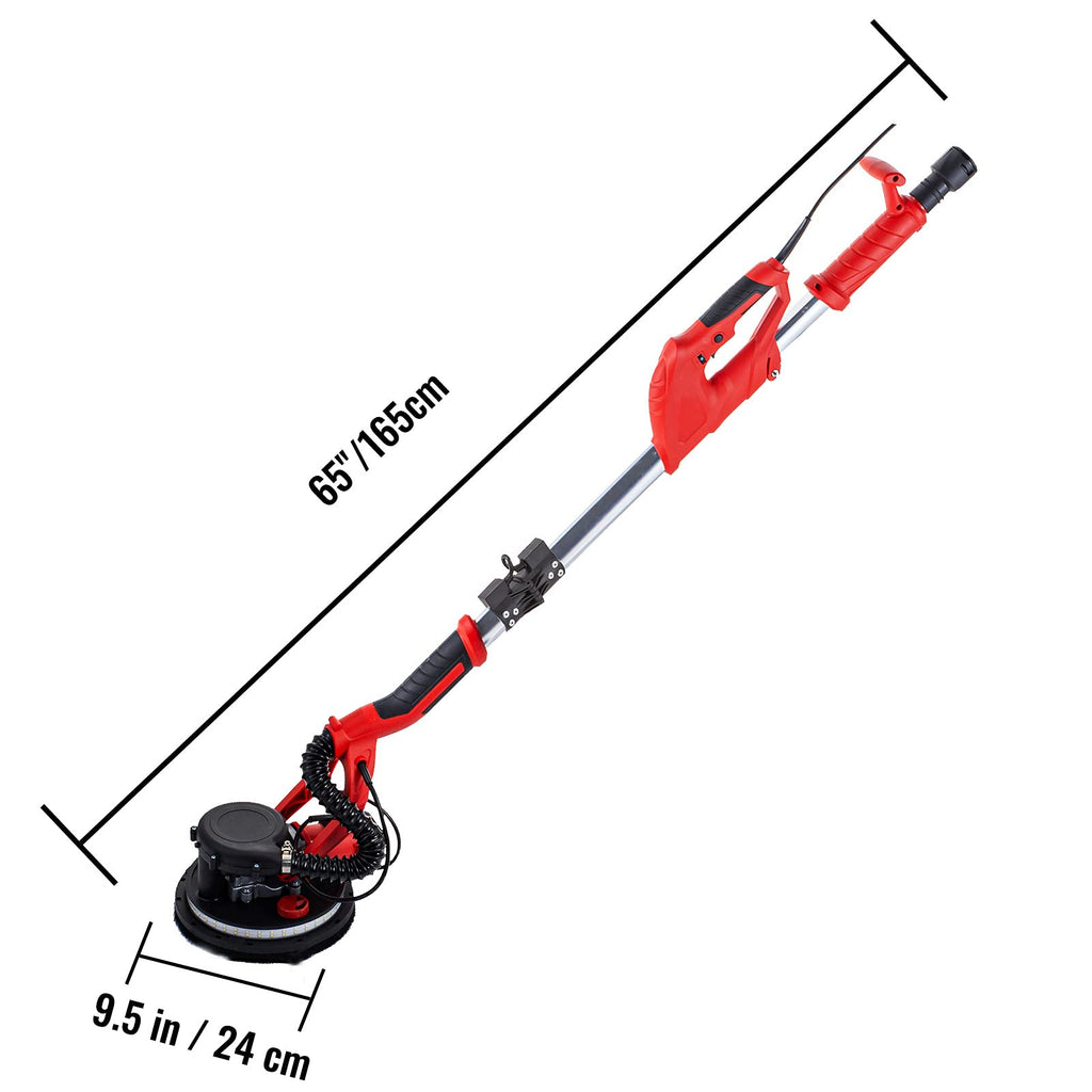 850W Variable Speed Electric Drywall Sander with Vacuum Bag V90619