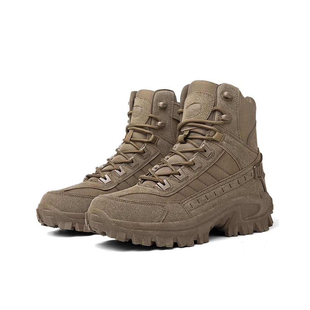 Lightweight Waterproof Tactical Hiking Work Boots with Side Zipper U162350