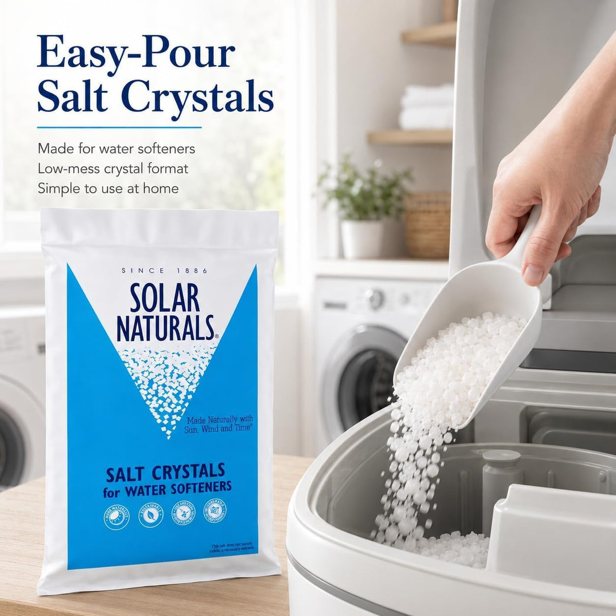 40 lb Natural Solar Salt Crystals M557030