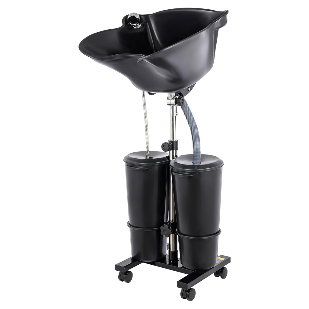 Portable Shampoo Bowl with Electric Pump and 4 Wheels B8108