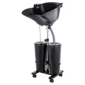 Portable Shampoo Bowl with Electric Pump and 4 Wheels B8108