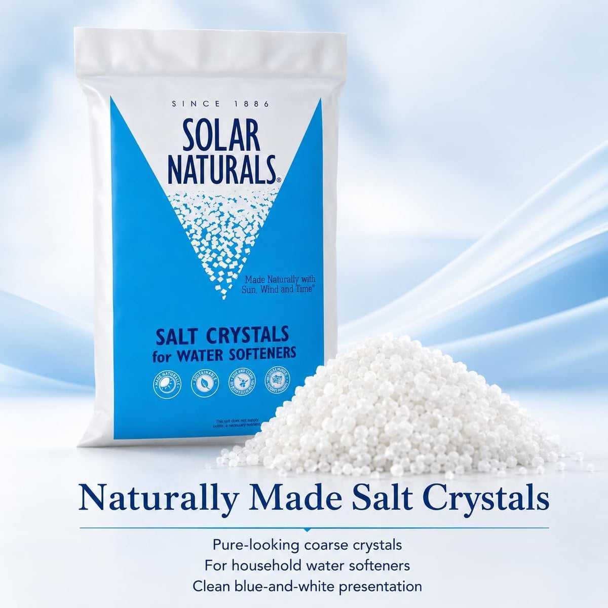 40 lb Natural Solar Salt Crystals M557030