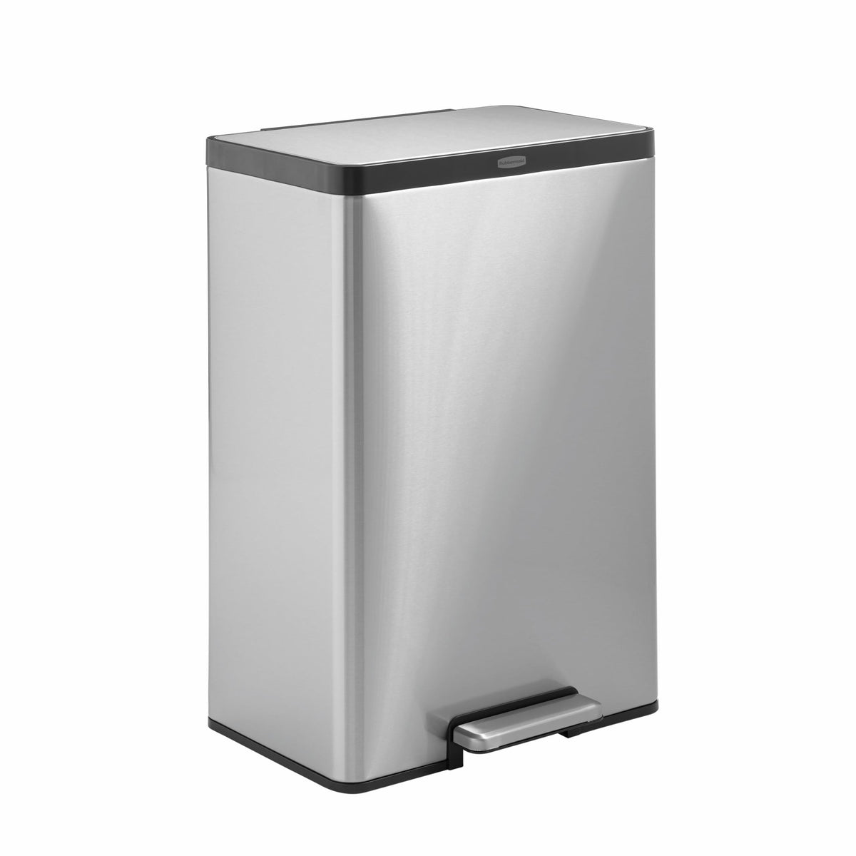 Stainless Steel Step-On Trash Can, 12 Gallon P513