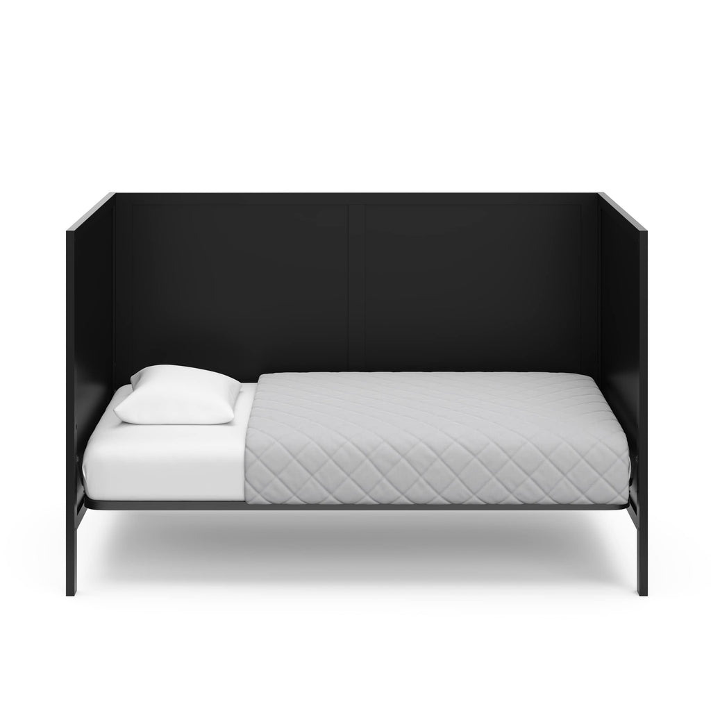 Black Crib and Mattress G258