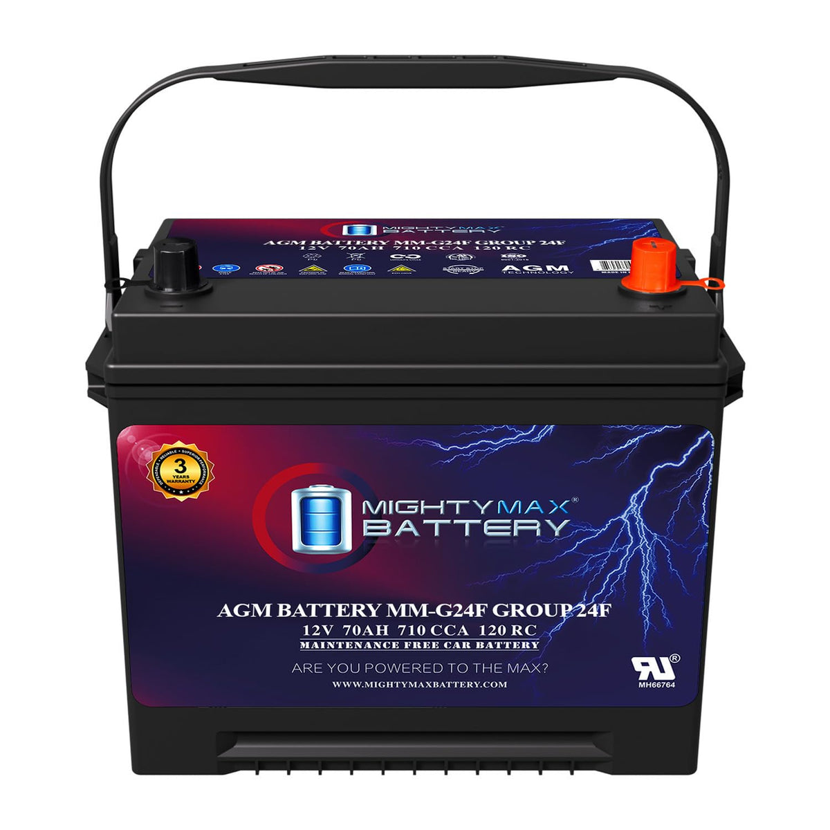 12V 70Ah AGM Replacement Battery K70045