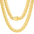 10k Yellow Gold Cuban Link Chain Necklace P87497