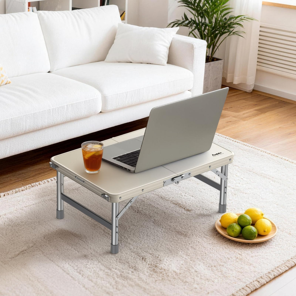 2 ft Small Folding Table, 3 Adjustable Height Z321245