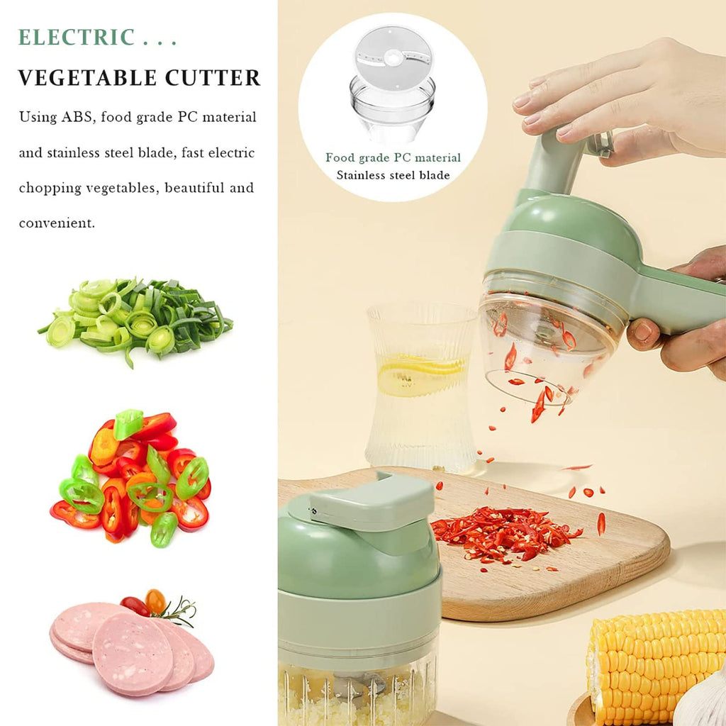 4 in 1 Handheld Electric Vegetable Cutter Set V60772