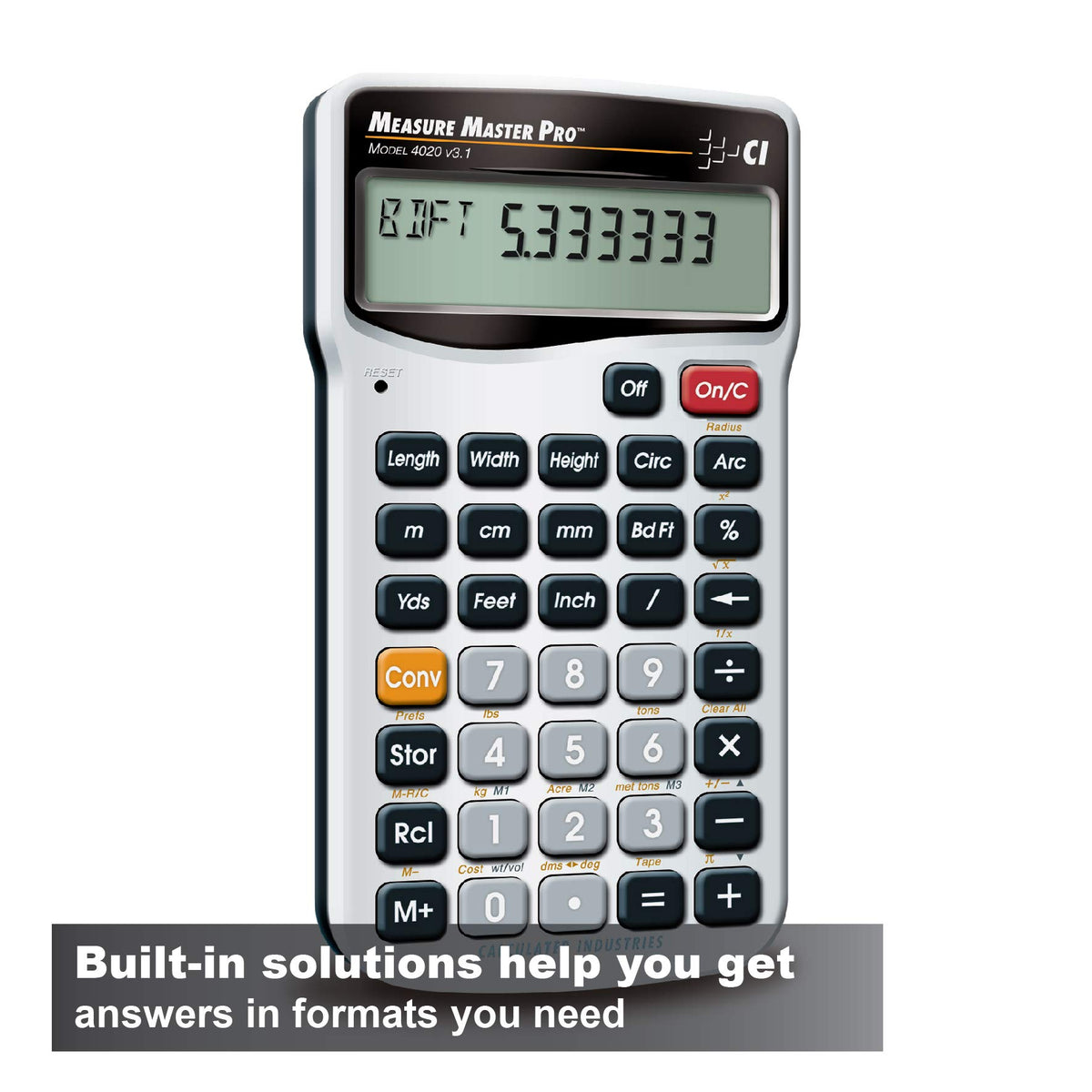 Construction Math Calculator Y58090