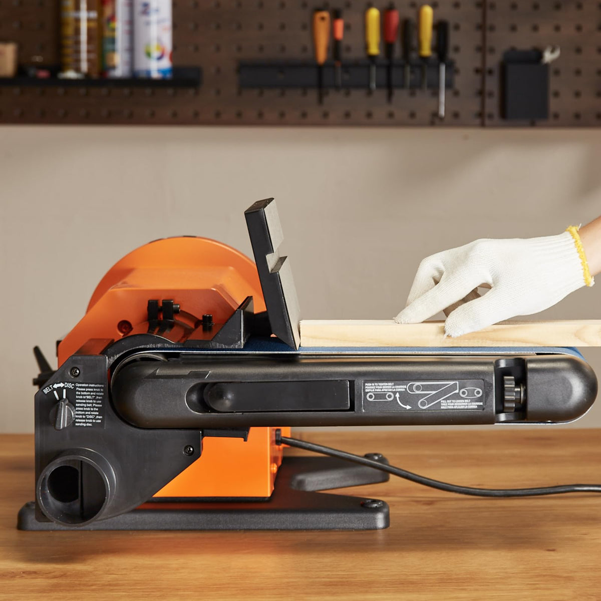 8" Disc and 4" x 36" Belt Sander with 5A Induction Motor T99753