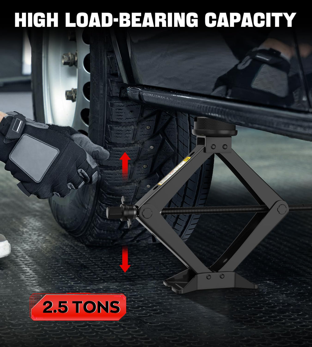 2.5 Ton Black Scissor Lift Jack E700