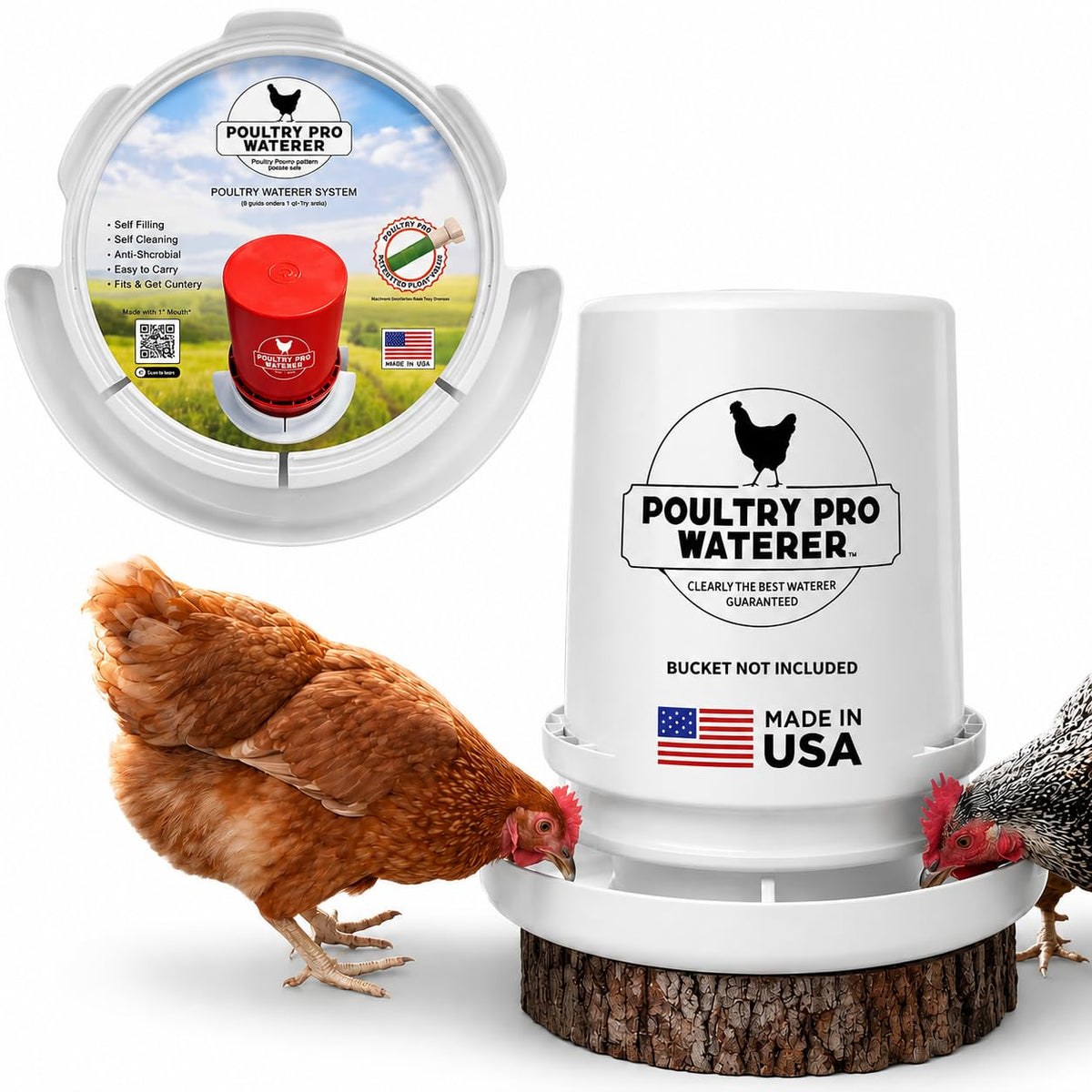 Chicken Waterer for 5 Gallon Bucket G752