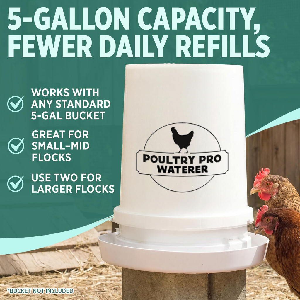Chicken Waterer for 5 Gallon Bucket G752