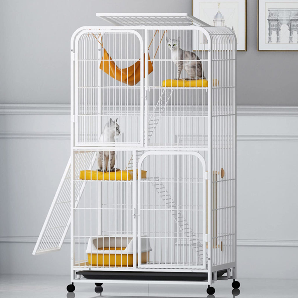 Large 3-Tier Metal Wire Cat Cage with Hammock C9662