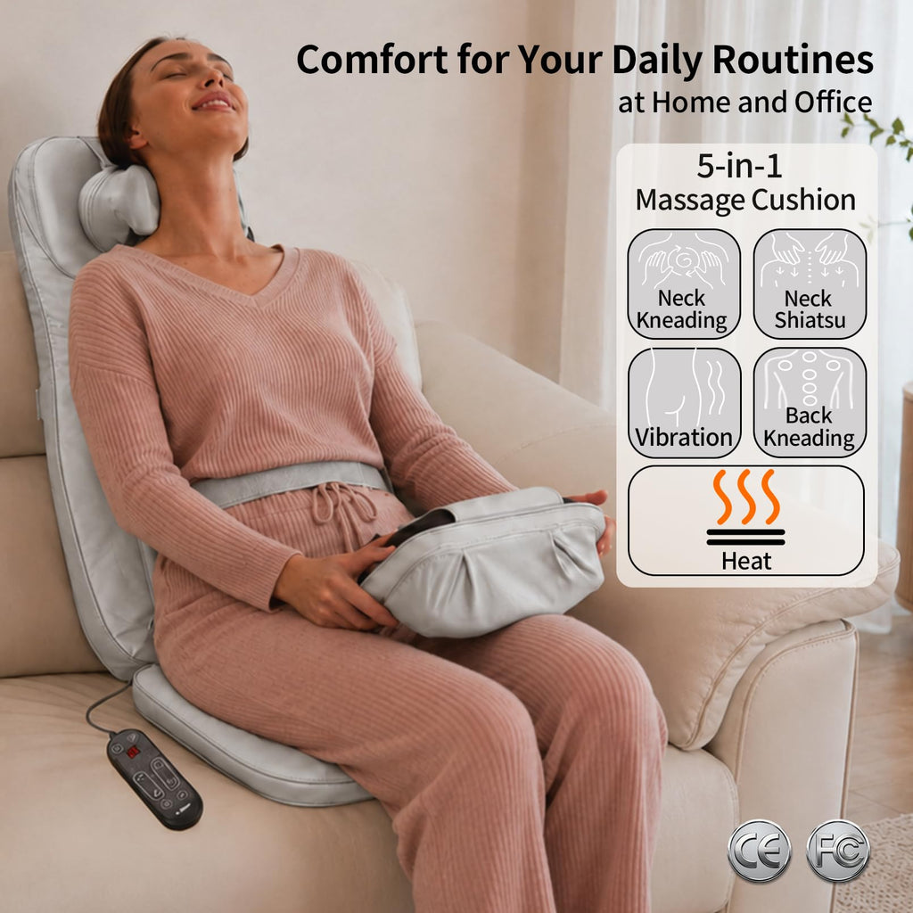 Grey Back Massager with Heat R3941