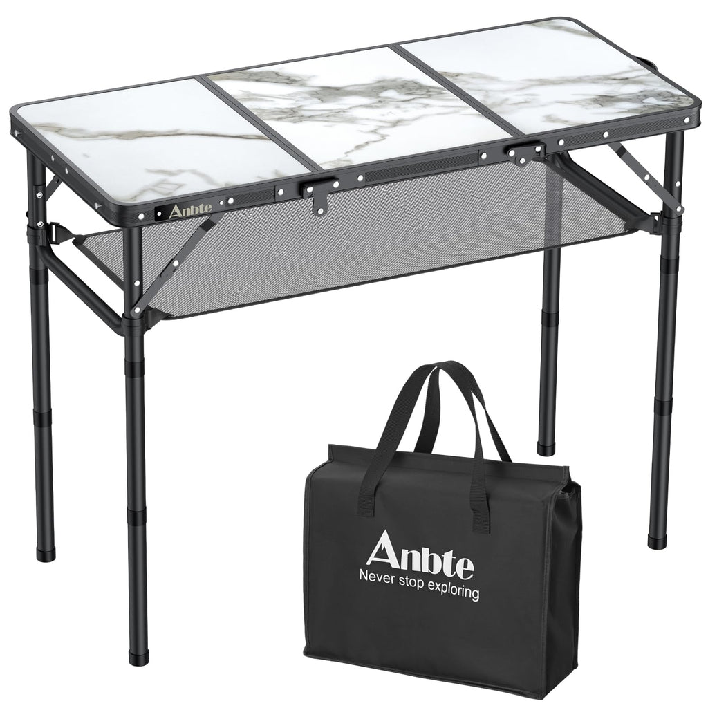 3ft Folding Camping Table, 3 Adjustable Height Q3612