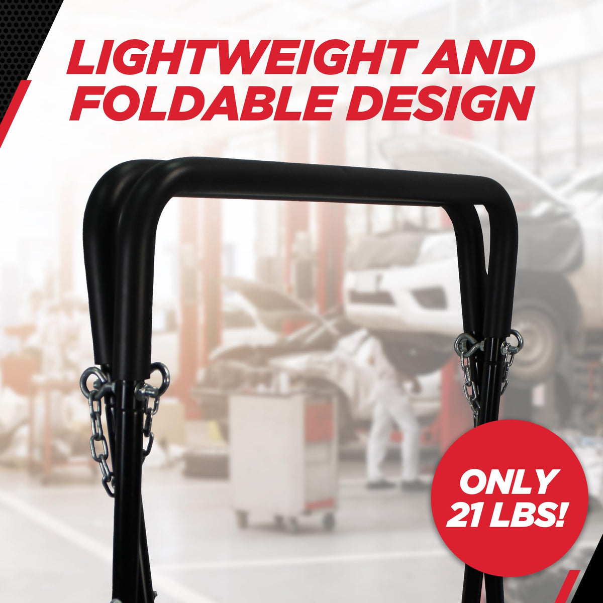 Heavy Duty Folding Stand, 32"-42" Adjustable Height C653