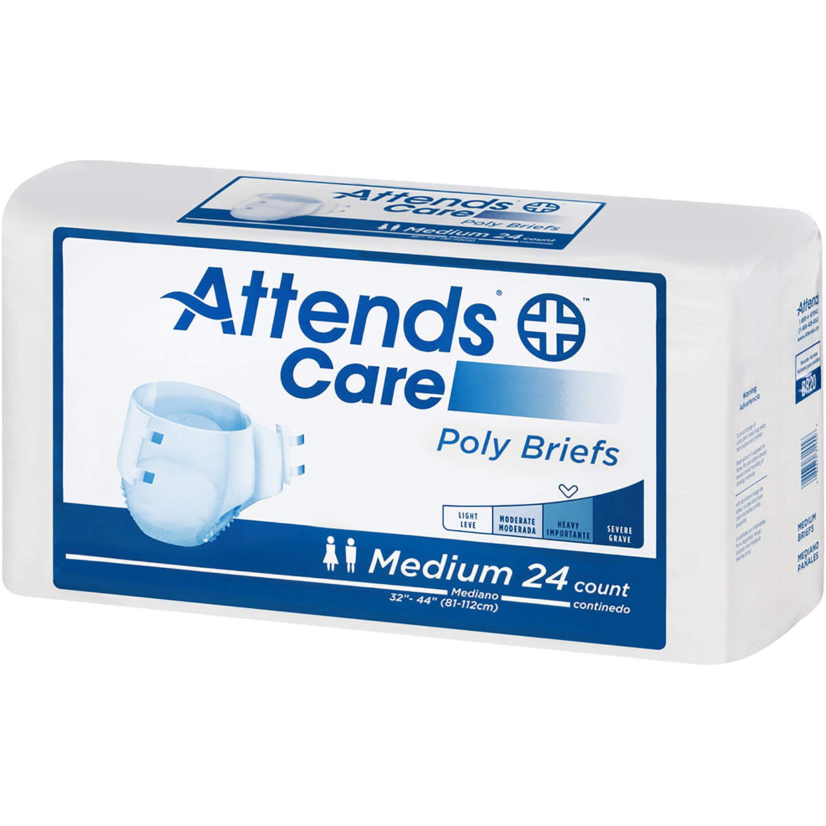 Adult Incontinence Briefs Medium Heavy Absorbency 96ct Case X38710