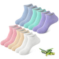 6 Pairs Breathable Bamboo Viscose Ankle Socks J34444