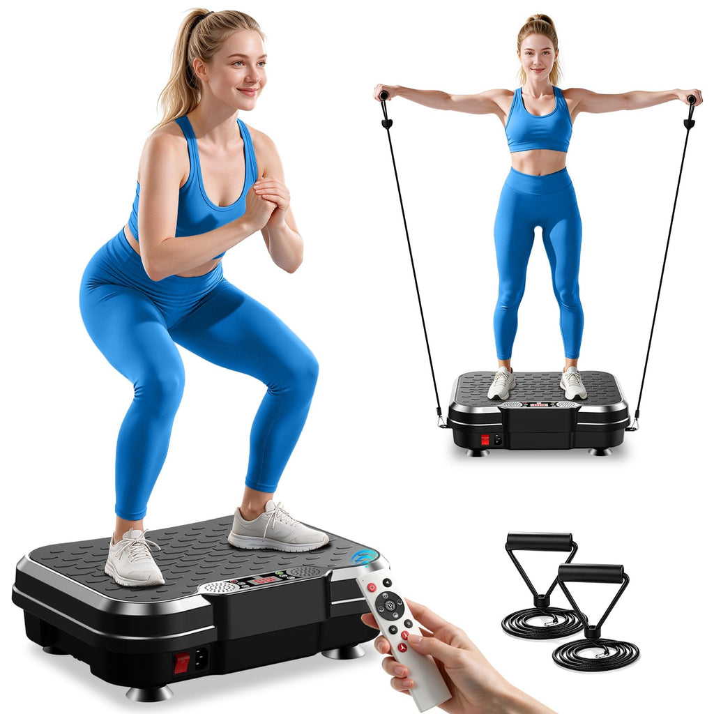 Vibration Plate Exercise Machine with Resistance Bands P860